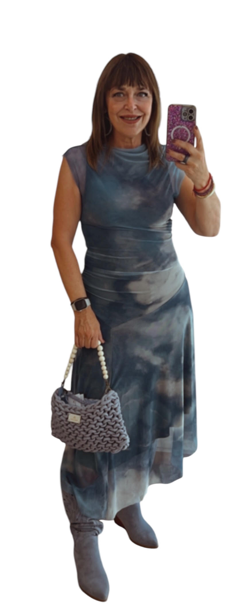 vestido tul degradado