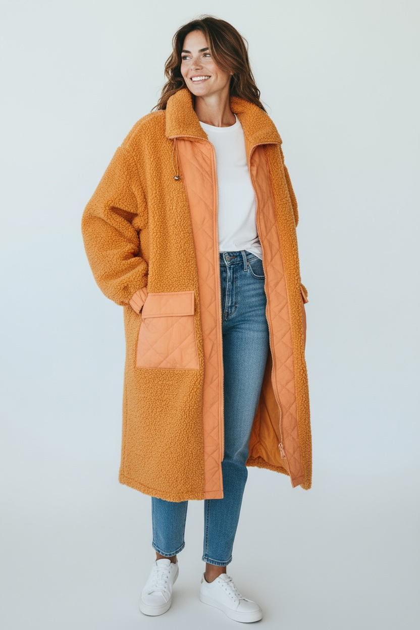 Abrigo naranja aloha