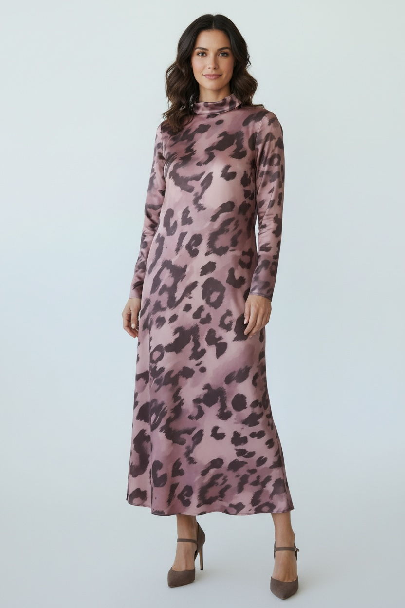 Vestido tul metalizado rosa Aloha moda mujer